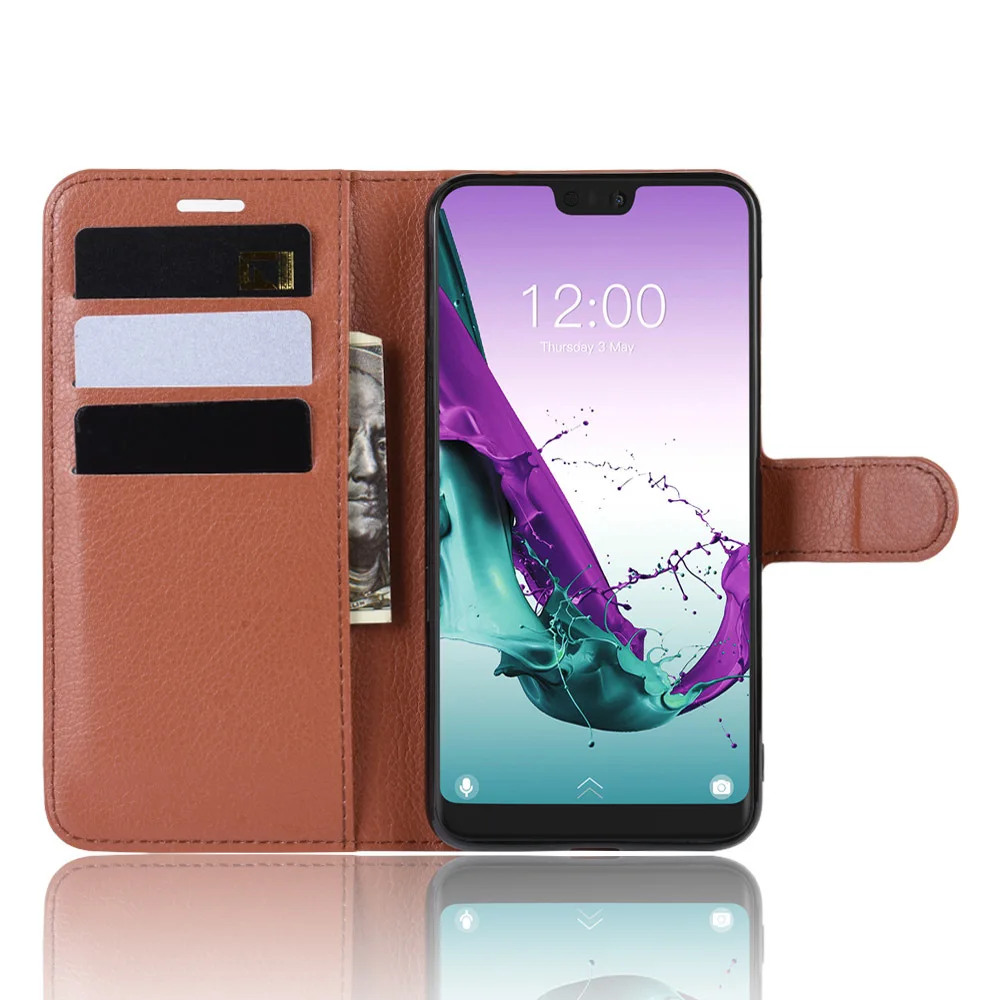 Флип кошелек Doogee N10 Y8 кожаный карман для карт Подставка Для полностью