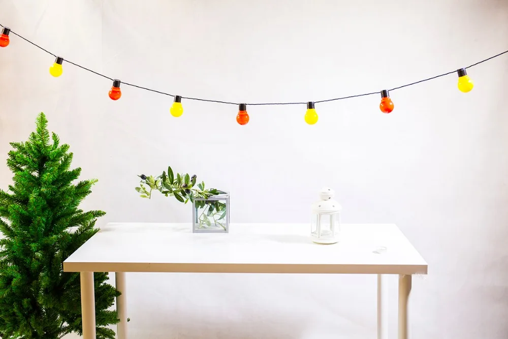 Connectable 6M 20 LED Colorful ball string lights Globe Festoon Party String Lights Christmas ...