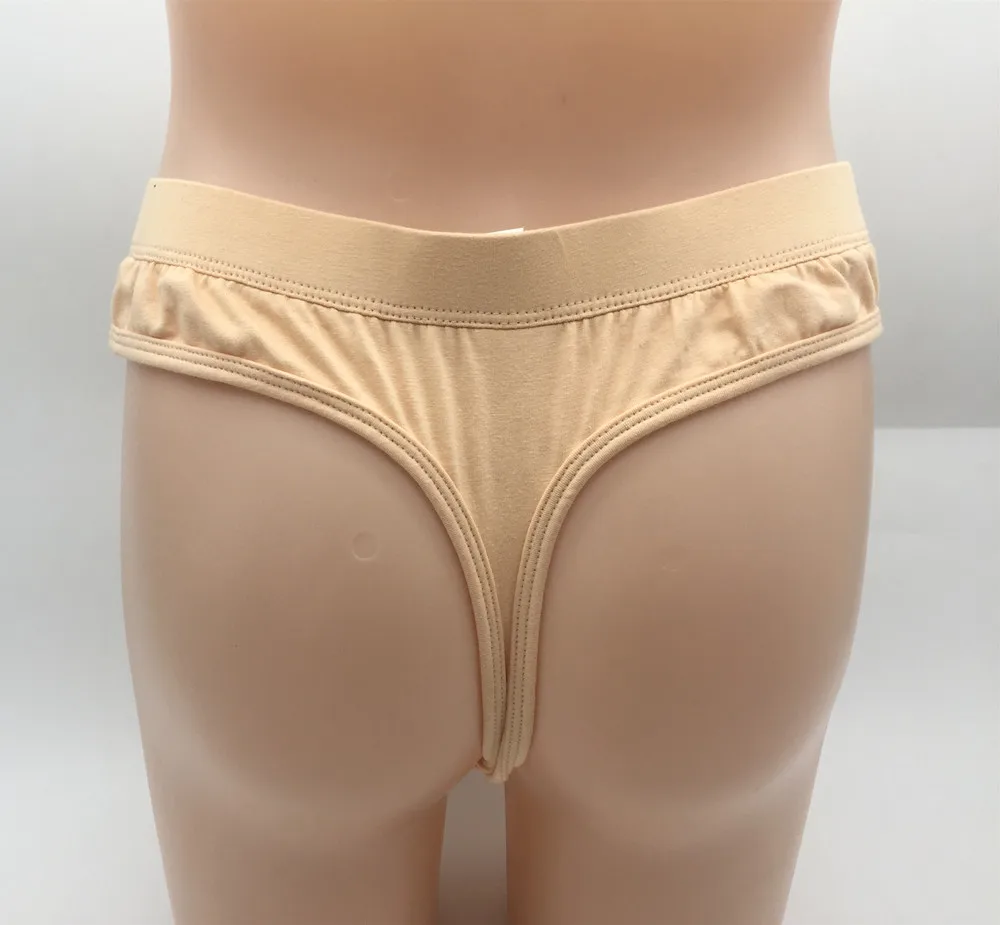Transgender Camel Toe Lace Thongs Fake Vagina Pants For Crossdresser Shemale Hiding JJ Control Caff Underwear