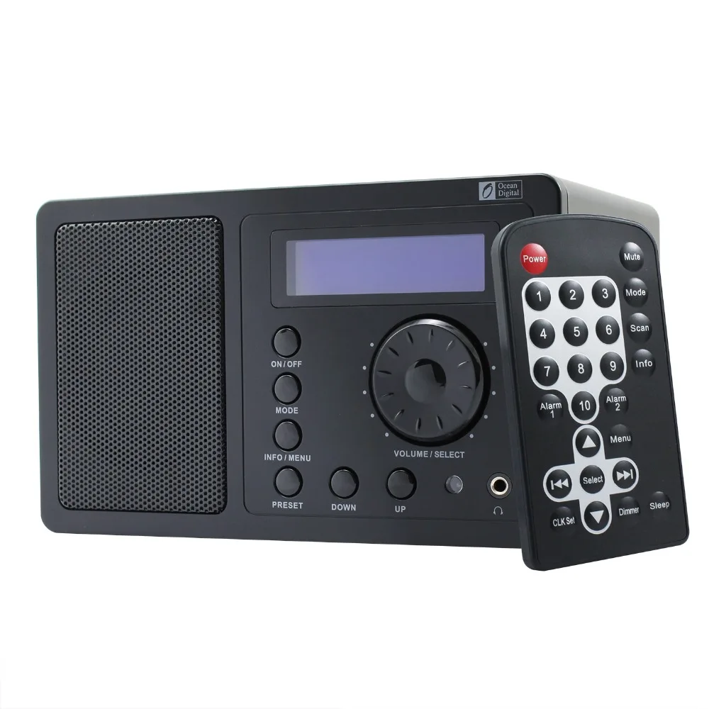 

Ocean Digital DB-220B DAB DAB+ Radio FM Receiver Built-in Speaker with Bluetooth Function Dual Alarm Remote Control