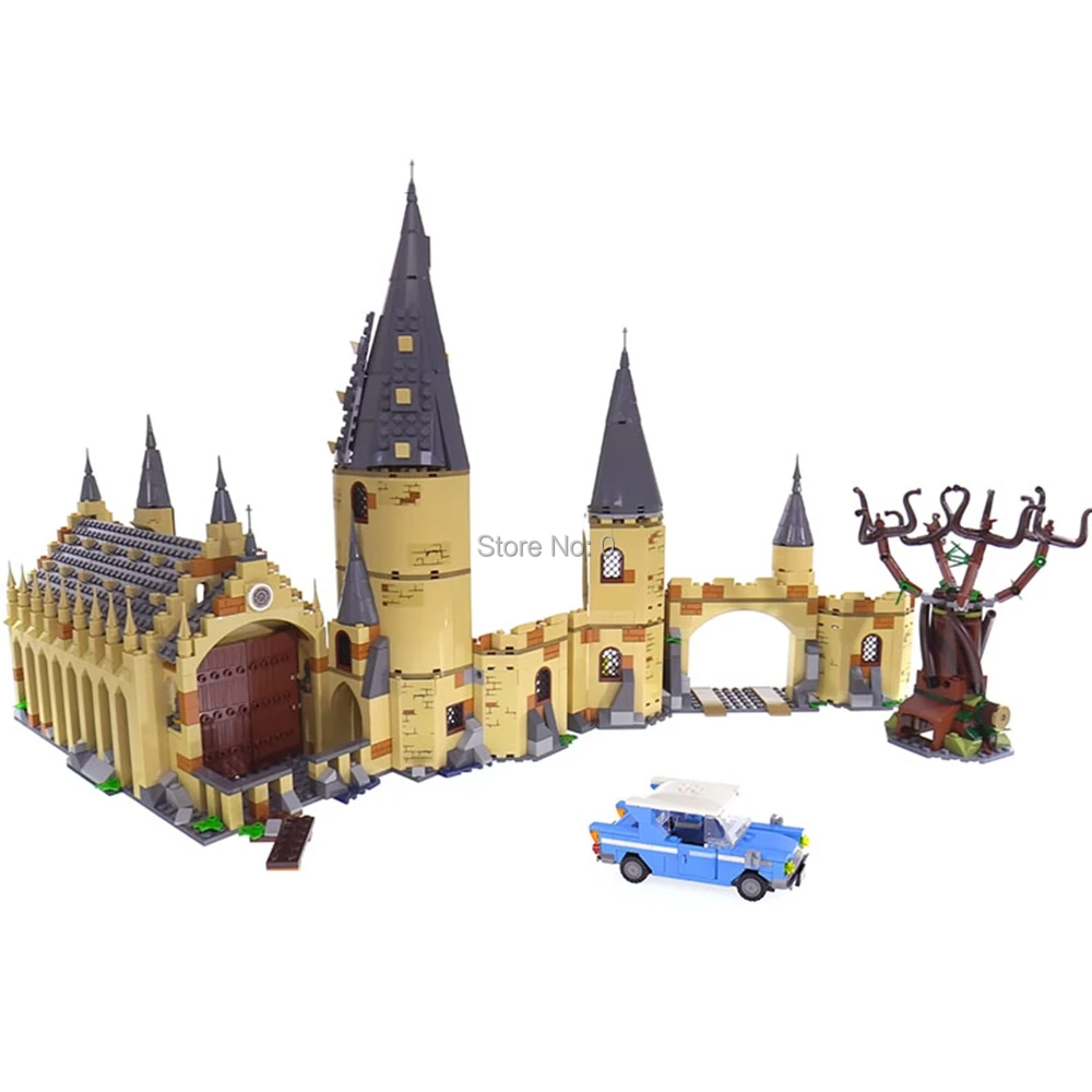 

843pcs harry whomping willow 6 figures building blocks 75953 Bricks Toy