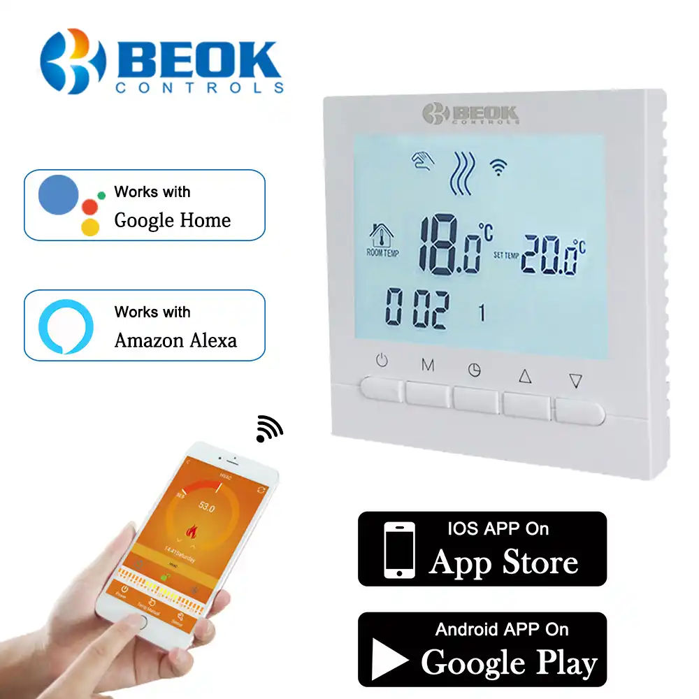 BOT 313W Wired Digital Room Thermostat for Gas Boiler Heating