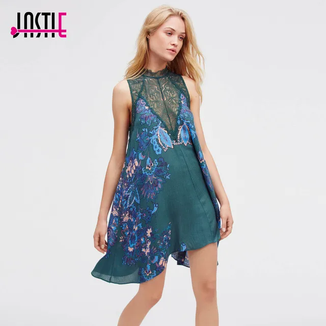 High Neck Slip Dresses