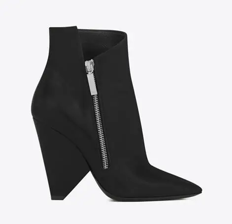 Sestito 2018 Woman Side Zipper Suede Leather Ankle Boots Ladies Pointed Toe Spike Heels Dress Runway Shoes Woman Short Boots цена Sestito 2018 Woman Side Zipper Suede Leather Ankle Boots Ladies Pointed Toe Spike Heels Dress Runway Shoes Woman Short Boots цены онлайн
