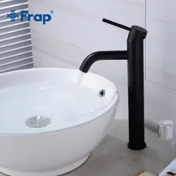 Frap бортике ванная комната раковина смеситель Одной ручкой черный Высокое качество Популярные горячей и холодной воды смесители для