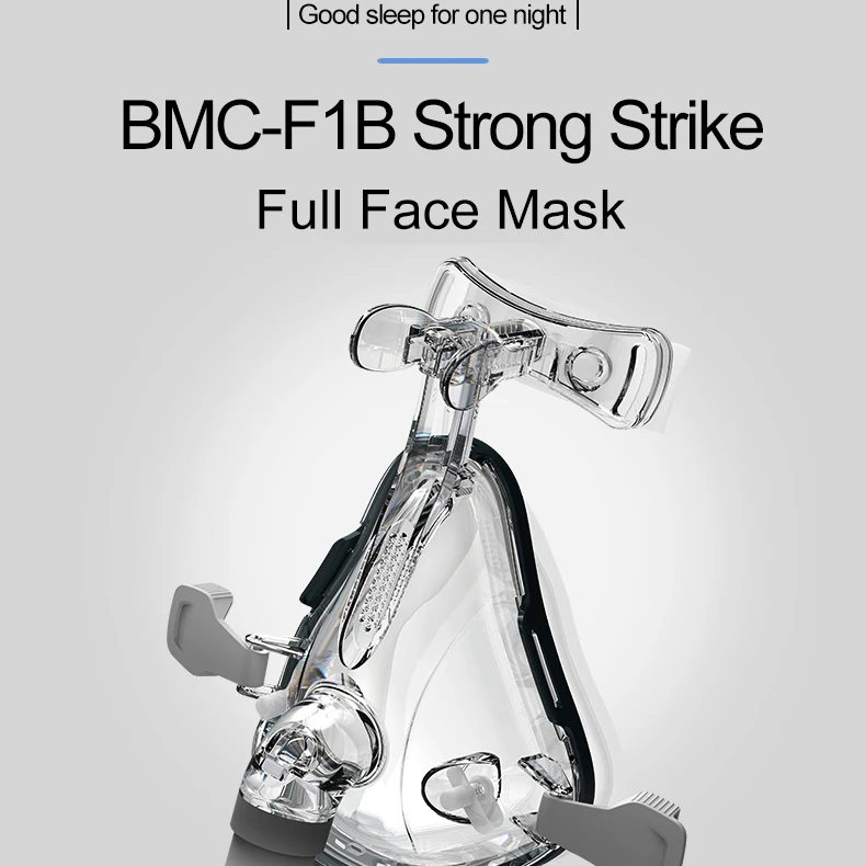 BMC F1B маска для всего лица модный тип для CPAP BIPAP машина размер/М/Л имеют специальные эффекты для защиты от храпа и сна