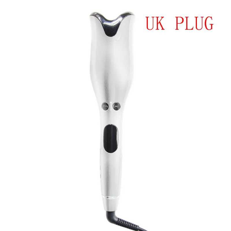 UK PLUG Прямая поставка, автоматическая Плойка для завивки волос, палочка для завивки волос, 1 дюйм, вращающаяся керамическая палочка для завивки волос, волшебная палочка для завивки волос, салон - Цвет: UK PLUG