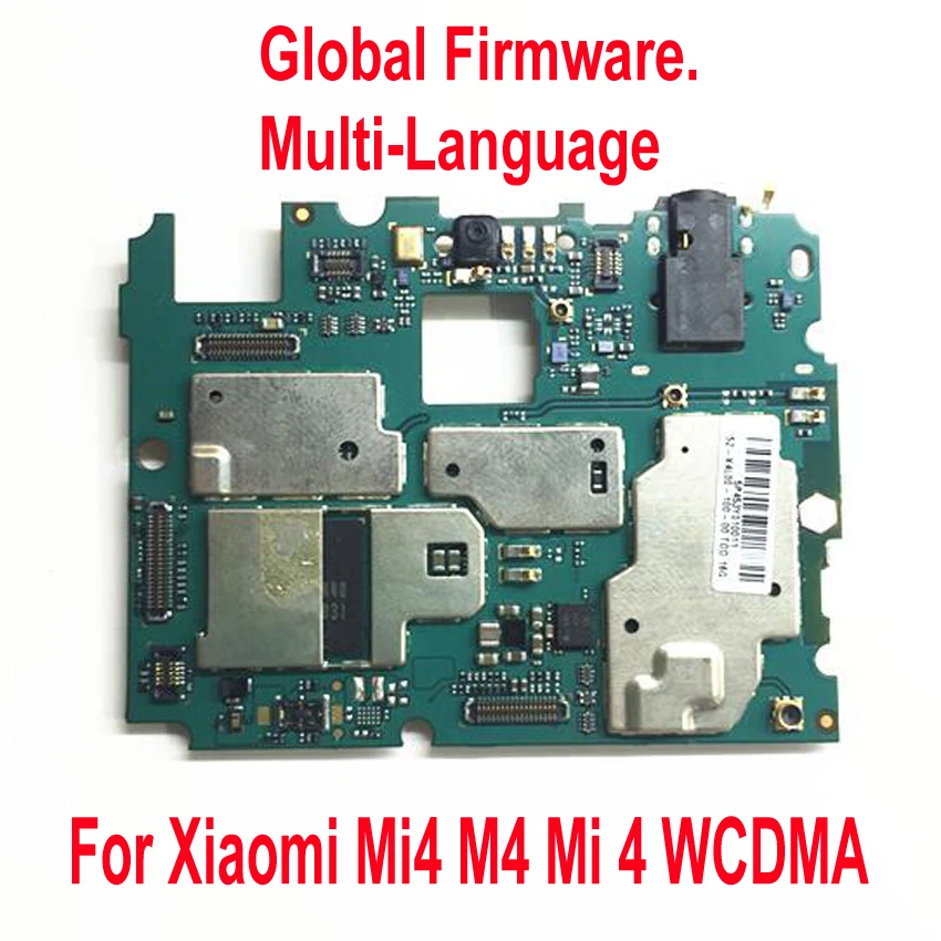 

Original Unlock Global Firmware Mainboard For Xiaomi Mi 4 Mi4 M4 WCDMA 3G 4G LTE Motherboard Circuit Board Fee Flex Cbale