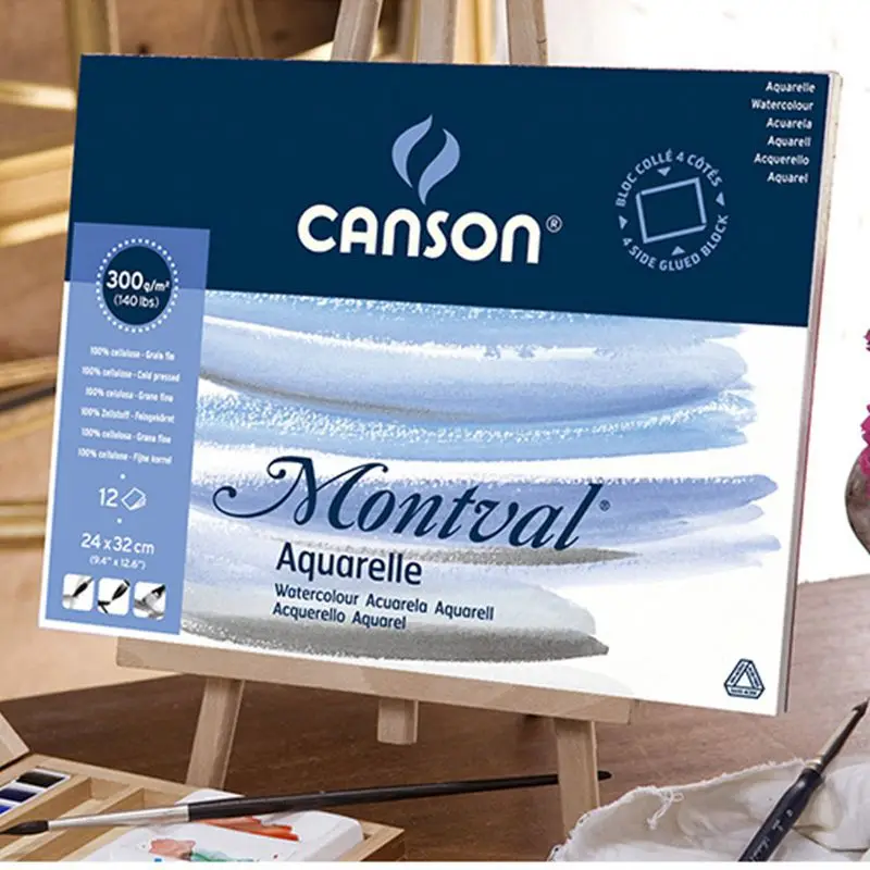 Preise Canson 300g m2 Voller Leben Malerei Aquarell Papier 8 K 16 K 32 K 20 Blätter Hand gemalten Farbe Aquarell Buch Pad Kunst Liefert