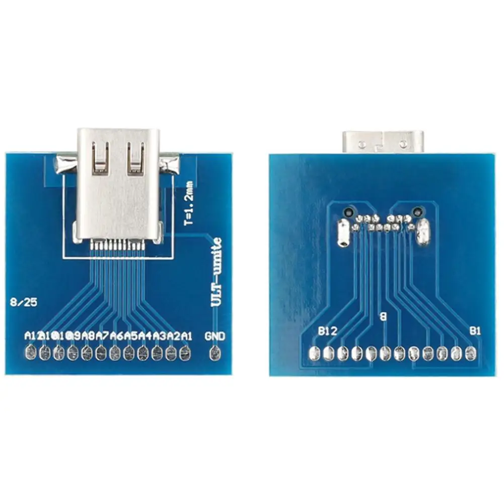 

Hot Sale Computer PC Board USB 3.1 Type-C Female Testing Plug Socket Connector Adapter