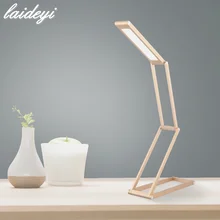 LAIDEYI портативный светодиодный Настольный светильник на 360 градусов, Складная Настольная лампа с защитой глаз, светодиодный светильник для чтения, работающий ночной Светильник для кемпинга