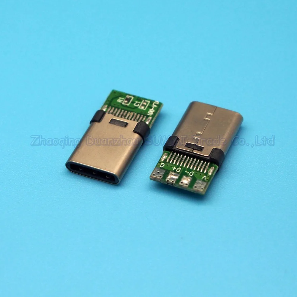 10 шт. USB3.1 type-c с разъемом «папа» с печатной платы 3,1 разъем usb type-c