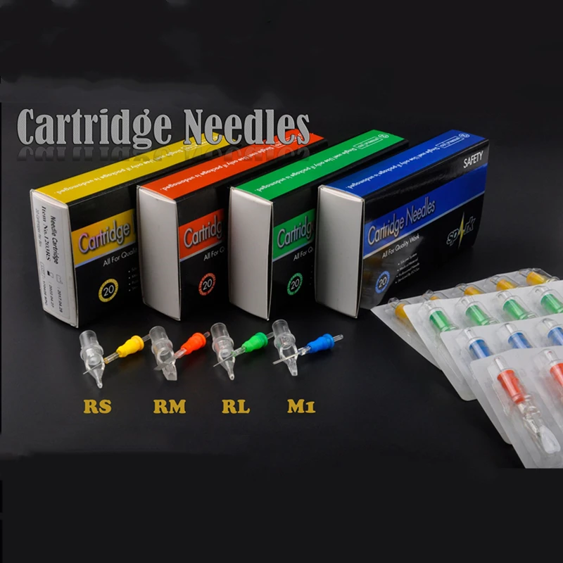 

Tattoo Cartridge Needles Super Size Weaved Magnum M1 Sterilized Cartridge Open Flat Tips Machine Tattoo Supply 1221M1 20pcs