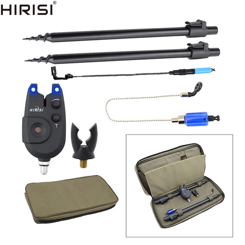 

Carp Fishing Hirisi Tackle Set Fishing Rod Holder Carp Alarm Fishing Swinger with Carry Bag Fishing Rod Holder