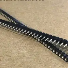 20 шт. 1x40 Pin 2,54 2,54 мм полоса Оловянная печатная плата панель IC разбиваемый 40pin коннектор круглый гнездовой штырь коннектор