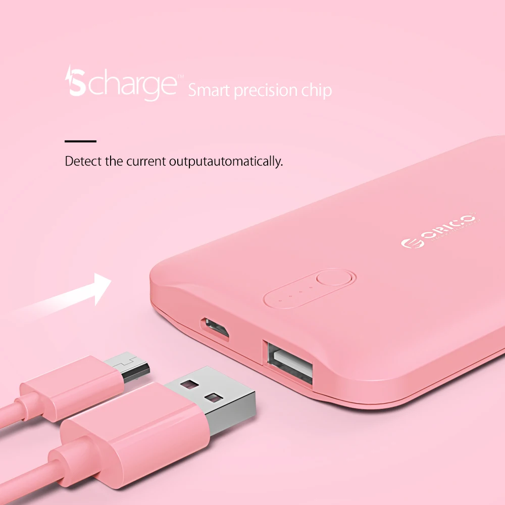 ORICO 2500mAh New Mobile Power Bank Portable Charger External Battery Backup Powers for Smart Devices
