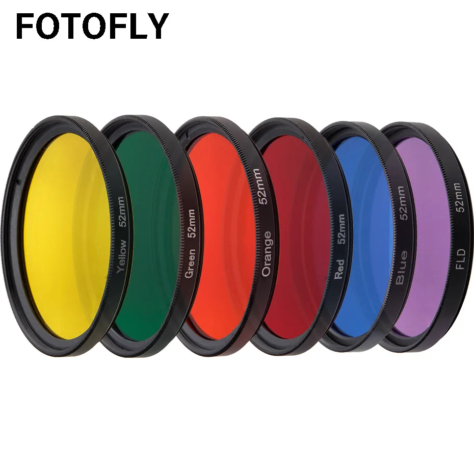 

37/40.5/43/46/49/52/55/58/62/67/72/77MM Full Red/Green/Yellow Color Filters For Pentax Olympus Fuji DSLR Camera Lens Accessories