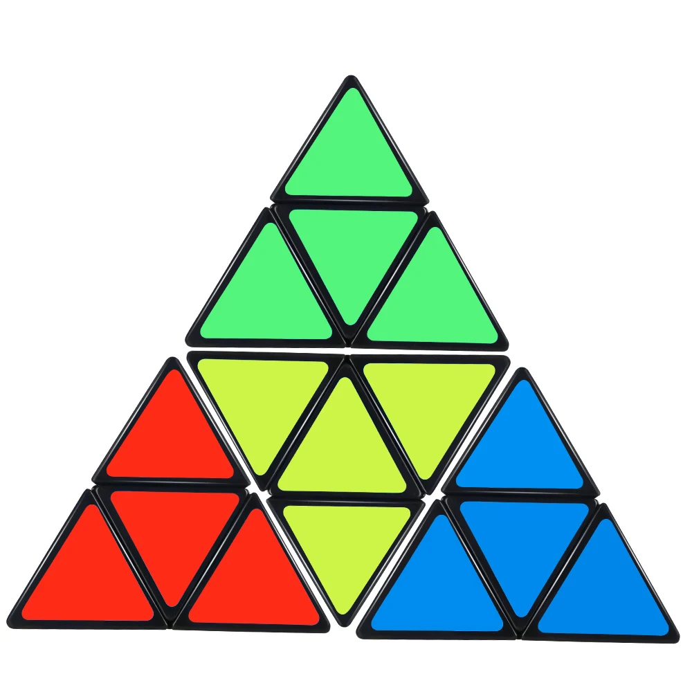 D FantiX ShengShou 2x2 Пирамидка куб пазл треугольник магический черный игрушки для детей