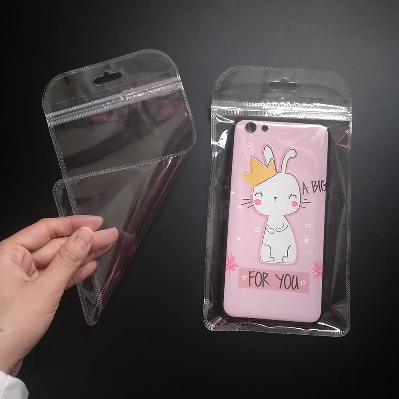 

1000pcs 12*22cm Transparent Mobile Phone Case Cover Retail Packaging Package Bag for 11 X 6 7 Plus Plastic Poly Pack