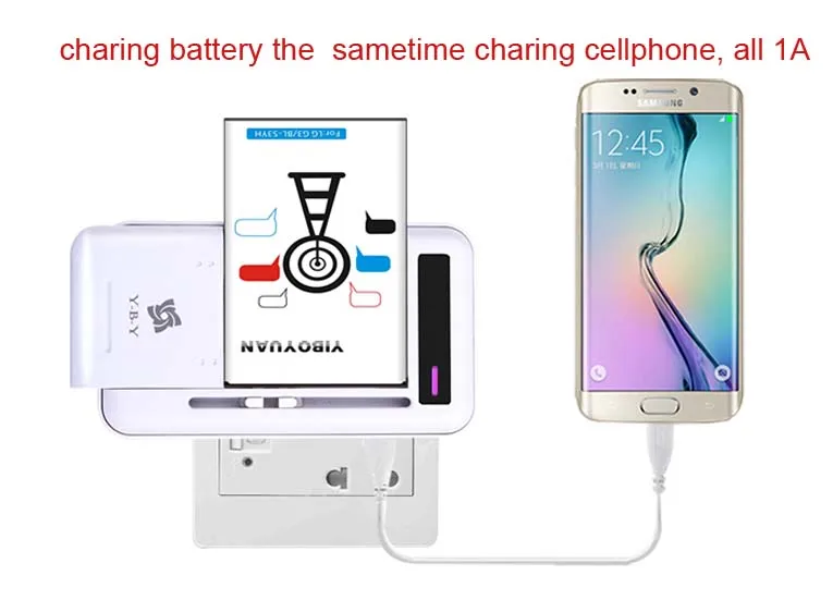 

Universal USB Wall Charger battery dock For samsung note3 xiaomi Blackview Crown Black View Crown Ulefone CUBOT fly all 1000mAh