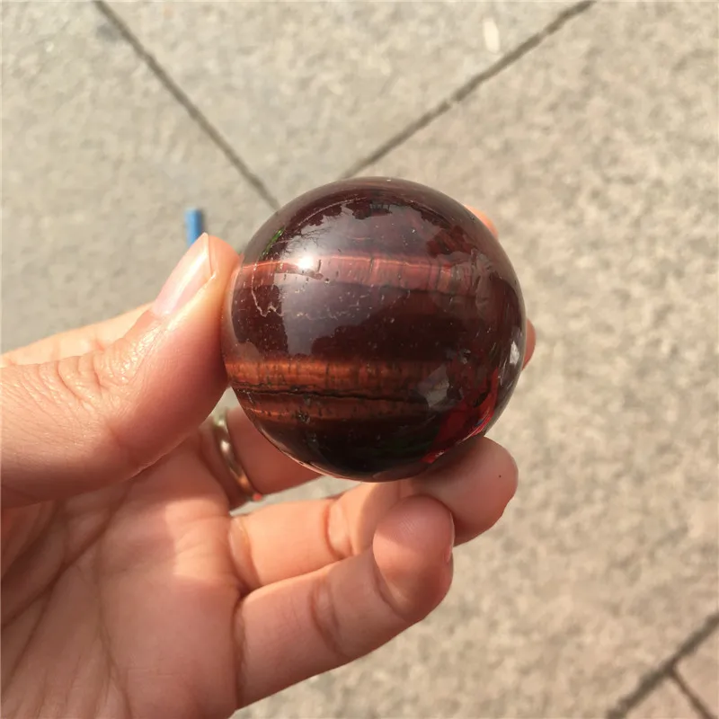1000 г милый 4 см натуральный красный тигровый глаз Хрустальная Сфера ...