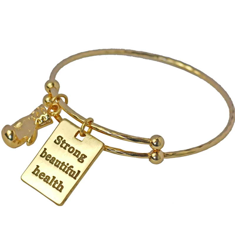 

Boxing Glove Monogram Pendant Bracelets Adjustable Hand Made Sport Manchette Bangles For Women Pulseira Pulseras Jewelry