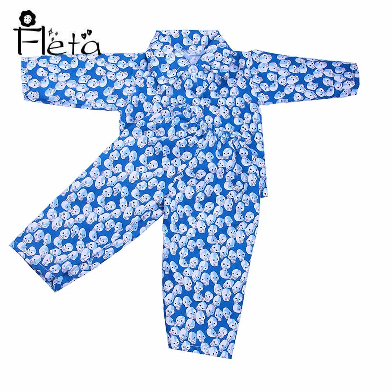 2018 Новый кукольная пижама набор синий оригинальные пижамы для 18 дюймов американская кукла или см 43 см кукла
