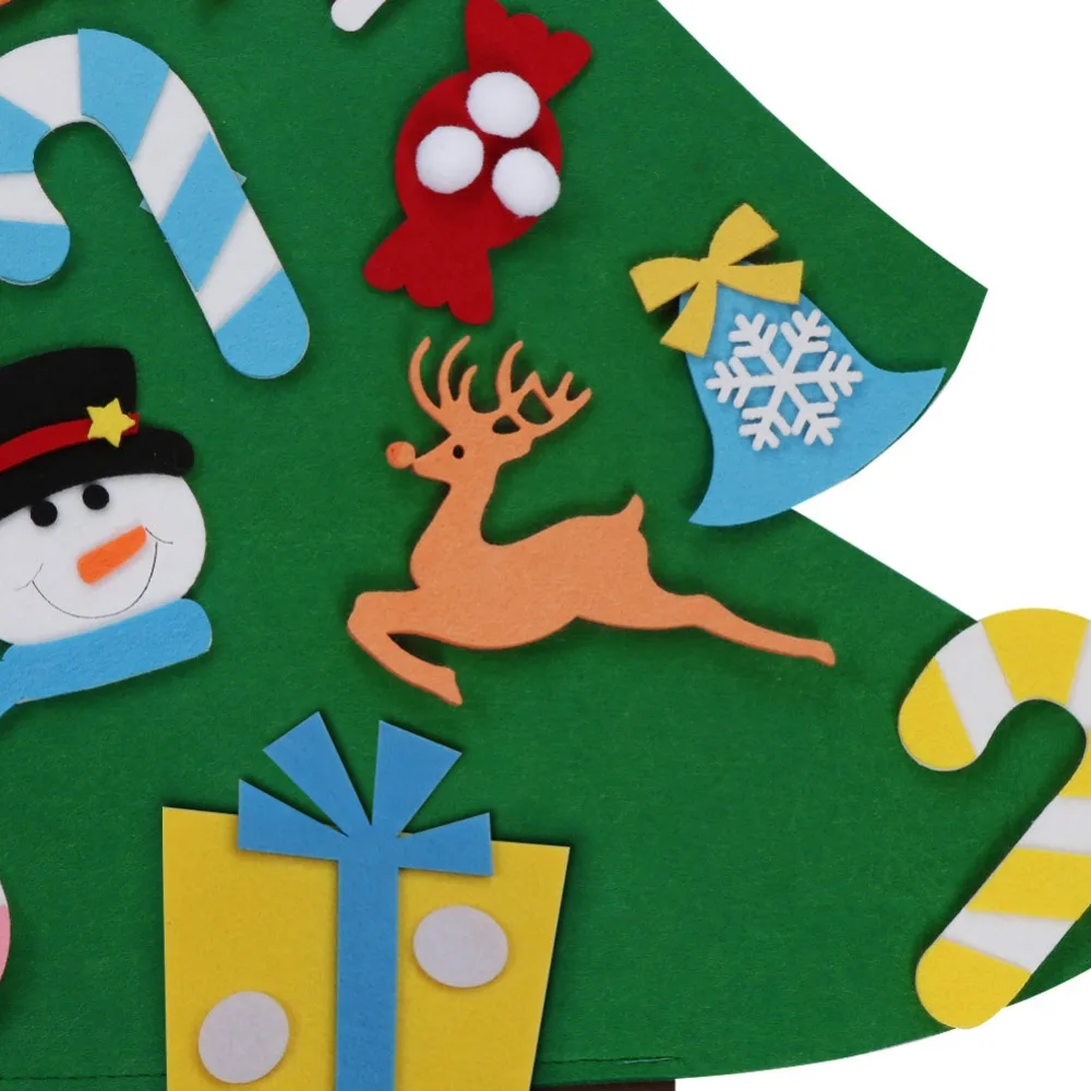 OurWarm Новогодние товары Рождественский подарок для детей DIY Войлок Рождественская елка с украшения для дома аксессуары