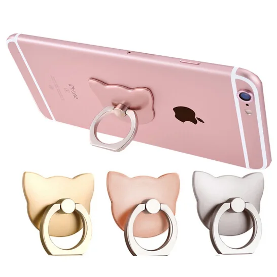 2pcs Universal Finger Ring Mobile Phone Smartphone Stand Holder For iPhone Xiaomi Samsung Smart Phone IPAD MP3 Car Mount Stand