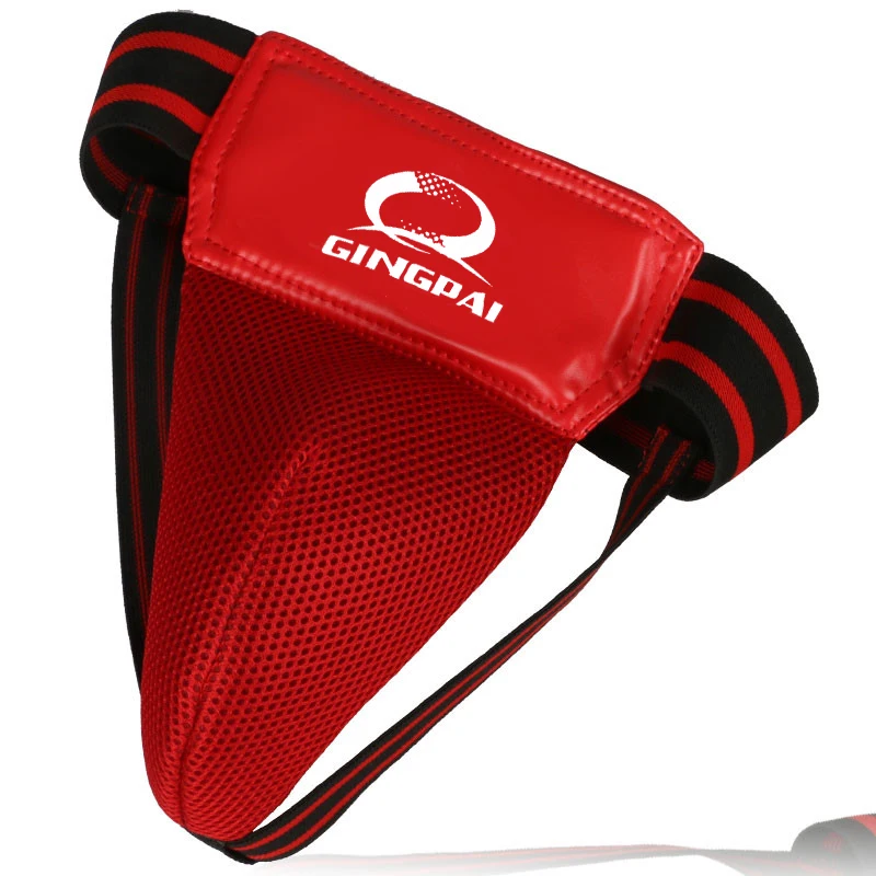 Hot sale adult male red MMA crotch protector TKD Karate Groin Guard Child men Groin Protector kick boxing protection jockstrap