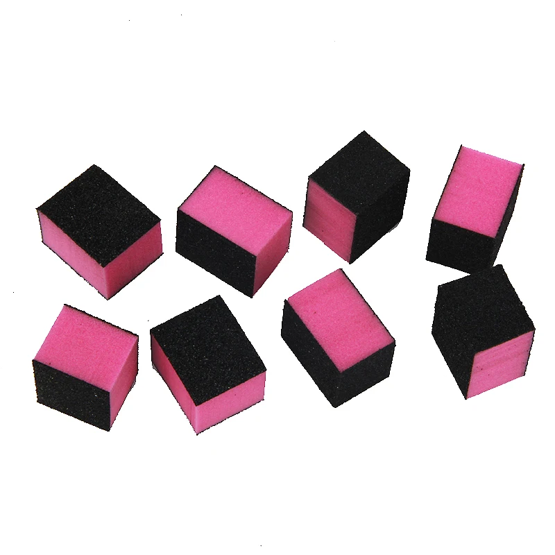 100 шт розовый цвет ногтей форма файлов 80/80/100 решетки полировки шлифовальные наконечники инструмент для удаления кутикулы мини-пилка для
