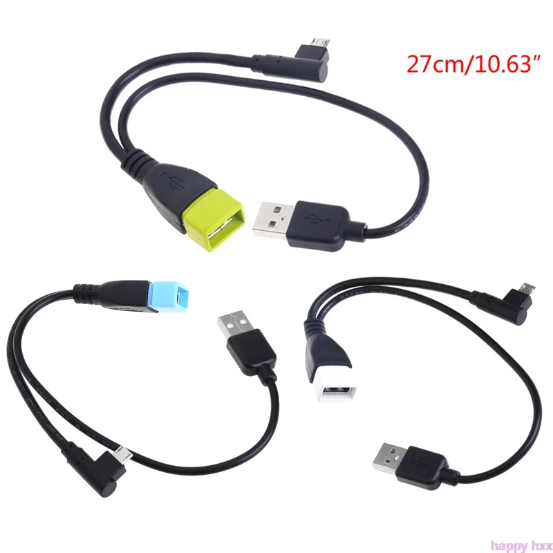 

Micro USB 5 Pin Male To USB 2.0 Female Host OTG Y-Splitter Power Adapter Cable