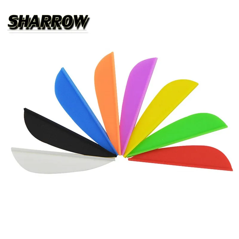 

100Pcs 2" Rubber Arrow Feather Drop Shape Arrow Feathers Vanes Arrow DIY Tools For Outdoor Shooting Practice Target Accessories