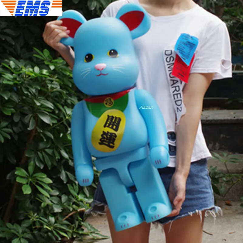 

28" Be@rbrick Gloomy BB Bearbrick 1000% Fortune Cat Birthday Gift Decoration Vinyl Action Figure Collectible Model BOX 70CM B698