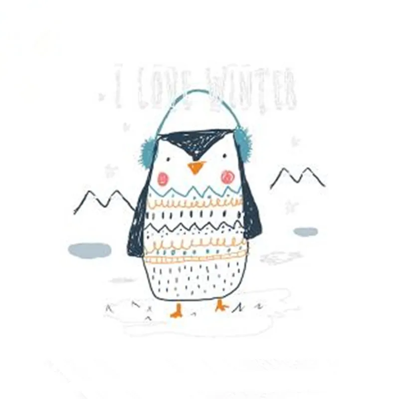 

ShinEquin Biker Patch deal with it Clothes Heat Transfer Printing Music Penguin Iron on patches for clothing kids 3D Stickers