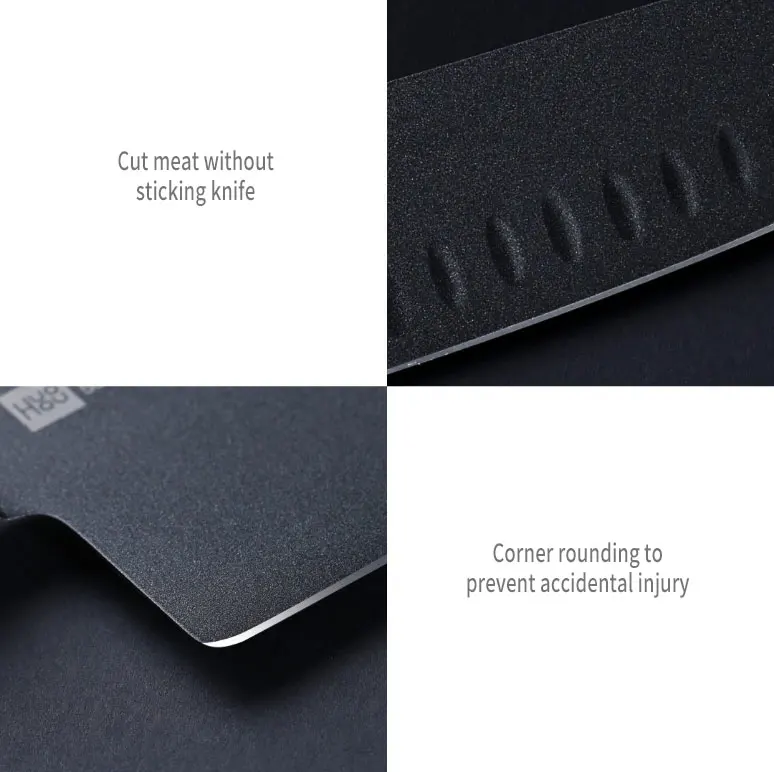 Xiaomi Mijia Cool Black Non-Stick Knife Stainless Steel Knife Set 