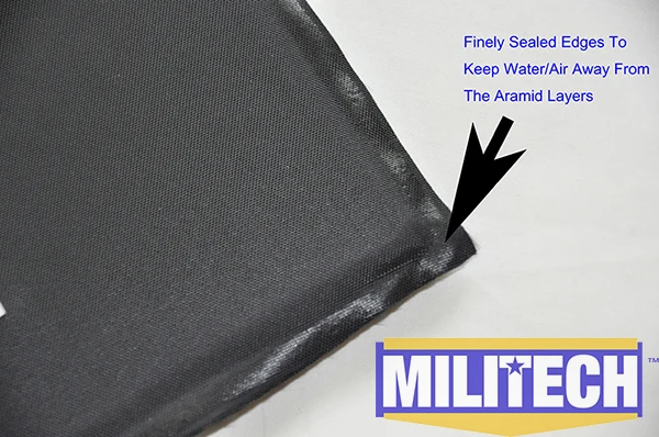  MILITECH 6'' x 12'' NIJ IIIA 3A Pair Aramid Soft Ballistic Panel Bullet Proof Plate Inserts Body Ar