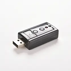 1 шт. Внешний USB адаптер Аудио Звуковая карта Виртуальный 7.1 CH USB 2.0 MIC Динамик Аудио микрофон гарнитуры 3.5 мм конвертер