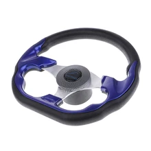 Универсальный черный синий плоский низ d-образной формы 320 мм гоночный спортивный руль