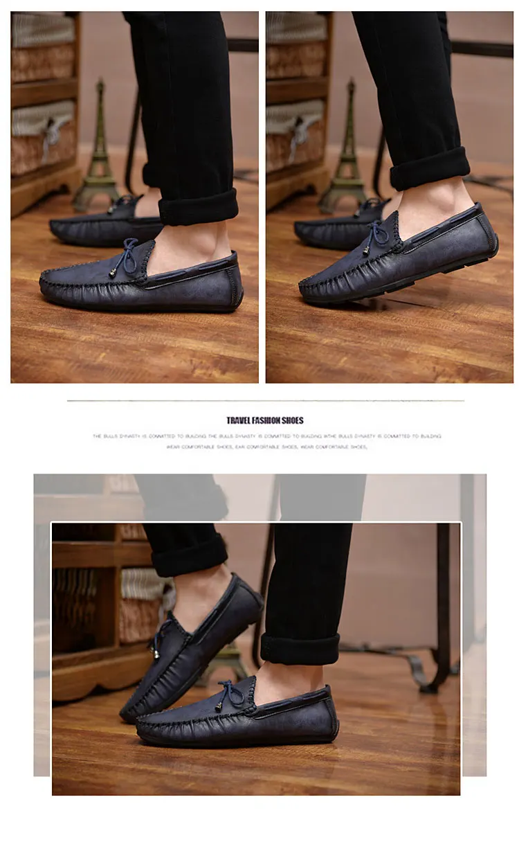 Casual Leather Loafer Shoes Men Soft Comfortable Driving Shoes Men Moccasins Footwear Mokasin Kasual For Men Schoenen785