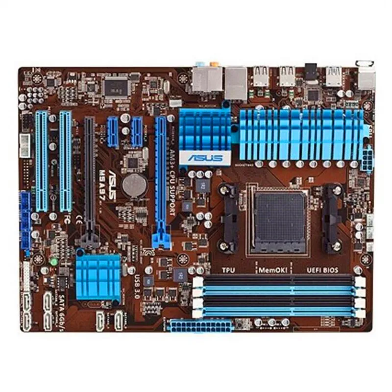 Разъем AM3 + для ASUS M5A97 оригинал б/у AMD 970 материнская плата DDR3 USB3.0 SATA3|Материнские