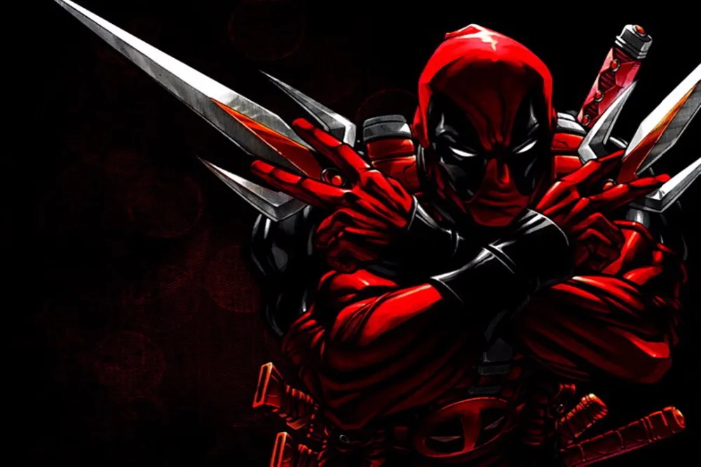 1076 Deadpool Marvel Comics Art-Wall Sticker Art Poster For Home Decor Silk Canvas Painting