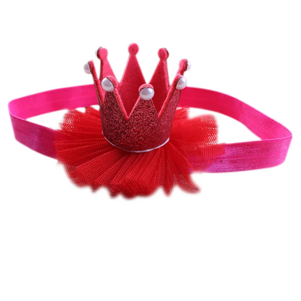 Эластичная Цветочная корона для девочек, ободки для девочек, аксессуары для головы, детская принцесса, королева, стразы, тиара, ободки для волос