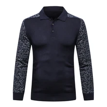 Шерстяной мужской свитер Новая мода кнопка теплый повседневный бизнес комфорт молния фитнес джентльмен большой размер M-6XL