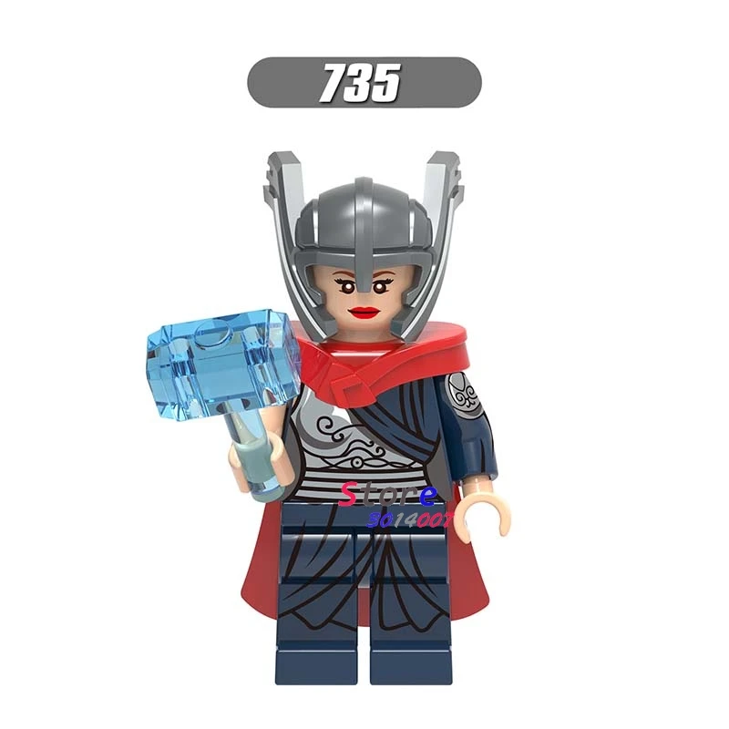 

Single star wars super heroes marvel dc comics Jane Foster Marvel New Thor building blocks bricks toys for children kits