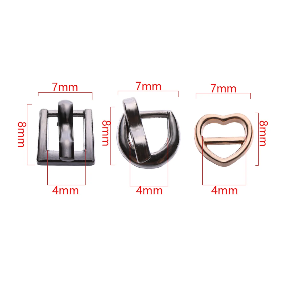 6 шт Мини ультра-маленький Tri-скользящая пряжка на ремешке с пряжкой для BJD/SD куклы игрушки сумка пряжки DIY Пряжка для кукольной куклы одежды Обувь Одежда Аксессуары 7*8 мм