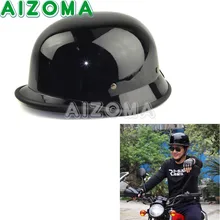 Capacete da motocicleta Preta Universal Motorcross Capacete Alemão Capacete Metade Da Equipe Cascos Pará Moto Capacete Casco Para Harley Touring
