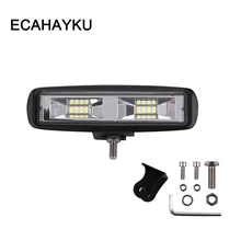 Special Price ECAHAYAKU 2x 6 inch 24W LED Work Light Car Led Light Bar Offroad Motorcycle Fog light Spotlight For Boats ATV UTV SUV Jeep Truck Special Price ECAHAYAKU 2x 6 inch 24W LED Work Light Car Led Light Bar Offroad Motorcycle Fog light Spotlight For Boats ATV UTV SUV Jeep Truck