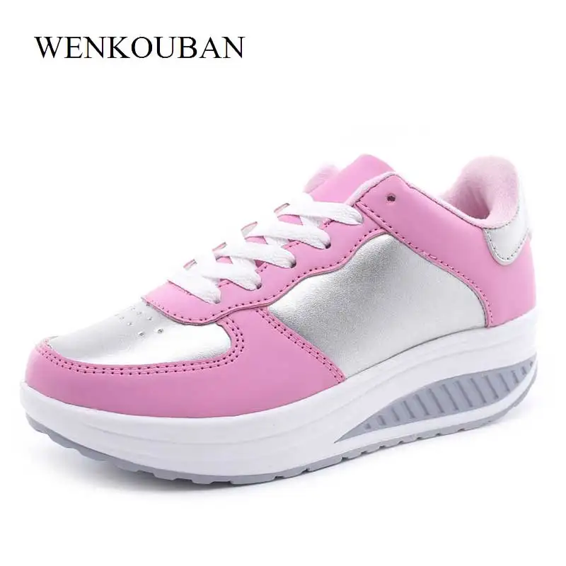 

Platform Sneakers Women Casual Shoes Ladies White Sneakers Trainers Women Wedges Shoes Tenis Feminino Lace Up Zapatillas Mujer