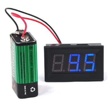 

LCD Digital DC 4.5V~30V Panel Detector Volt Meter Voltmeter Red Blue Green Color Tester Monitor Adapter Voltmeter Converters